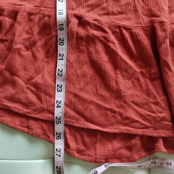 Embroidered Orange Sleeveless top - Picture 14 of 16